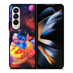 LILO AND STITCH IN ROCKET Samsung Galaxy Z Fold 4 Case Cover