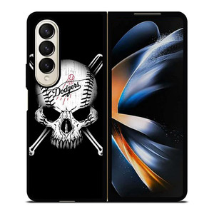 LOS ANGELES DODGERS SKULL Samsung Galaxy Z Fold 4 Case Cover