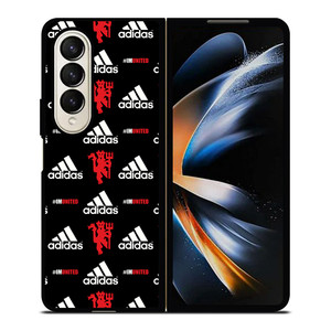 MANCHESTER UNITED ADIDAS PATTERN Samsung Galaxy Z Fold 4 Case Cover MANCHESTER UNITED ADIDAS PATTERN Samsung Galaxy Z Fold 4 Case Cover