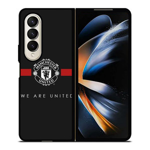 MANCHESTER UNITED BLACK Samsung Galaxy Z Fold 4 Case Cover