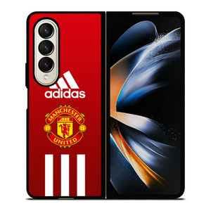 MANCHESTER UNITED FC ADIDAS STRIPES Samsung Galaxy Z Fold 4 Case Cover