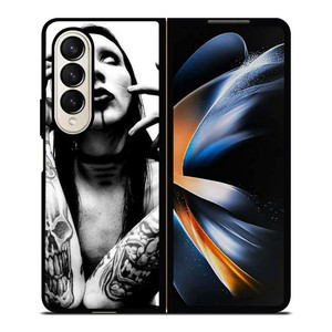 MARILYN MANSON TATTOO Samsung Galaxy Z Fold 4 Case Cover