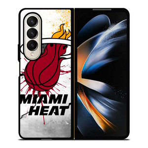 MIAMI HEAT ART LOGO Samsung Galaxy Z Fold 4 Case Cover