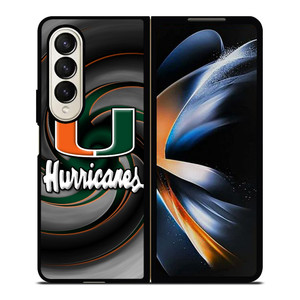 MIAMI HURRICANES ICON Samsung Galaxy Z Fold 4 Case Cover
