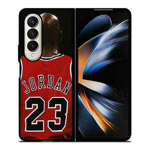 MICHAEL JORDAN 23 JERSEY Samsung Galaxy Z Fold 4 Case Cover