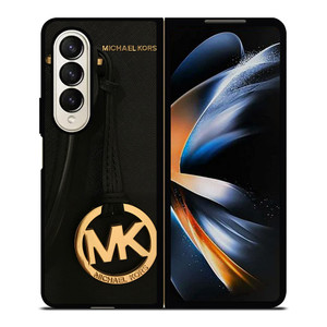 MICHAEL KORS LOGO BLACK Samsung Galaxy Z Fold 4 Case Cover