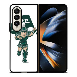 MICHIGAN STATE SPARTANS LOGO FOOTBALL MASCOT Samsung Galaxy Z Fold 4 Case Cover MICHIGAN STATE SPARTANS LOGO FOOTBALL MASCOT Samsung Galaxy Z Fold 4 Case Cover