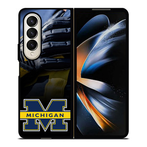 MICHIGAN WOLVERINES JERSEY GLOVES Samsung Galaxy Z Fold 4 Case Cover
