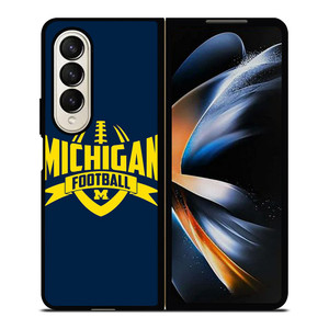MICHIGAN WOLVERINES LOGO COLLEGE FOOTBALL TEAM Samsung Galaxy Z Fold 4 Case Cover