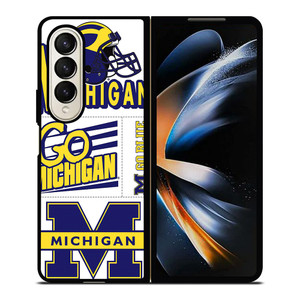 MICHIGAN WOLVERINES STICKER COLLAGE Samsung Galaxy Z Fold 4 Case Cover MICHIGAN WOLVERINES STICKER COLLAGE Samsung Galaxy Z Fold 4 Case Cover