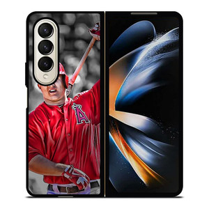 MIKE TROUT BASEBALL LOS ANGELES ANGELS Samsung Galaxy Z Fold 4 Case Cover
