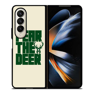 MILWAUKEE BUCKS LOGO BASKETBALL FEAR THE DEER Samsung Galaxy Z Fold 4 Case Cover MILWAUKEE BUCKS LOGO BASKETBALL FEAR THE DEER Samsung Galaxy Z Fold 4 Case Cover