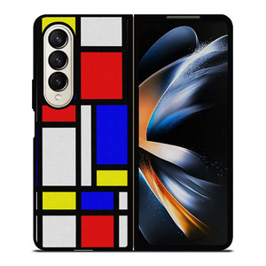 MONDRIAN COLORFUL LAYOUT Samsung Galaxy Z Fold 4 Case Cover MONDRIAN COLORFUL LAYOUT Samsung Galaxy Z Fold 4 Case Cover