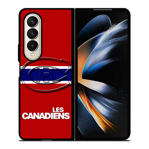 MONTREAL LES CANADIENS STRIPED LOGO Samsung Galaxy Z Fold 4 Case Cover