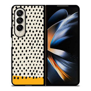 MUSTARD POLKADOTS PATTERN Samsung Galaxy Z Fold 4 Case Cover