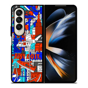 NIKE JUST DO IT ART COLLAGE Samsung Galaxy Z Fold 4 Case Cover NIKE JUST DO IT ART COLLAGE Samsung Galaxy Z Fold 4 Case Cover