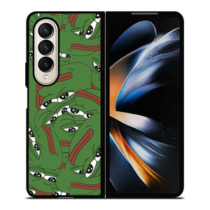 PEPE THE SMUG FROG COLLAGE Samsung Galaxy Z Fold 4 Case Cover