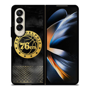 PHILADELPHIA 76ERS GOLD LOGO Samsung Galaxy Z Fold 4 Case Cover