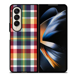 PIXELIZED TARTAN PATTERN Samsung Galaxy Z Fold 4 Case Cover PIXELIZED TARTAN PATTERN Samsung Galaxy Z Fold 4 Case Cover