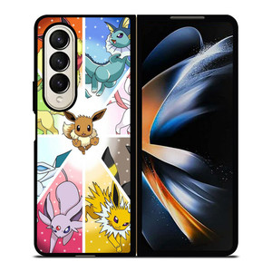 POKEMON ALL EEVEE Samsung Galaxy Z Fold 4 Case Cover POKEMON ALL EEVEE Samsung Galaxy Z Fold 4 Case Cover
