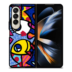 ROMERO BRITTO FISH LOVE Samsung Galaxy Z Fold 4 Case Cover
