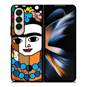ROMERO BRITTO FRIDA KAHLO Samsung Galaxy Z Fold 4 Case Cover ROMERO BRITTO FRIDA KAHLO Samsung Galaxy Z Fold 4 Case Cover