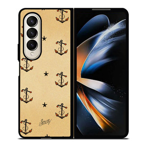 SAILOR JERRY ANCHOR PATTERN Samsung Galaxy Z Fold 4 Case Cover