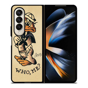 SAILOR JERRY DUCK TATTOO Samsung Galaxy Z Fold 4 Case Cover