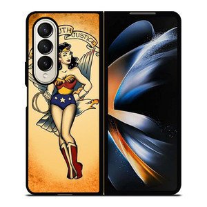 SAILOR JERRY TATTOO WONDER WOMAN Samsung Galaxy Z Fold 4 Case Cover