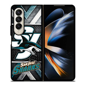 SAN JOSE SHARKS LOGO NHL Samsung Galaxy Z Fold 4 Case Cover SAN JOSE SHARKS LOGO NHL Samsung Galaxy Z Fold 4 Case Cover