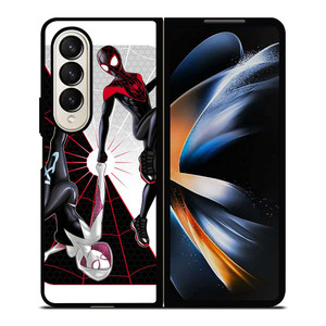 SPIDERMAN MILES MORALES SPIDER GWEN VERSE Samsung Galaxy Z Fold 4 Case Cover