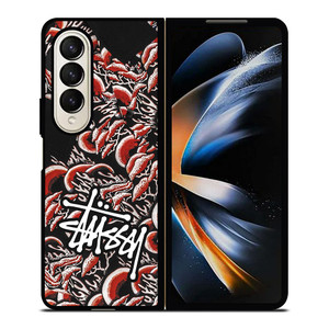STUSSY CORAL PATTERN Samsung Galaxy Z Fold 4 Case Cover