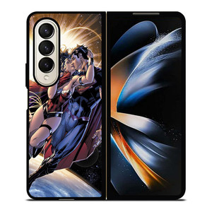 SUPERMAN KISSING WONDER WOMAN Samsung Galaxy Z Fold 4 Case Cover SUPERMAN KISSING WONDER WOMAN Samsung Galaxy Z Fold 4 Case Cover