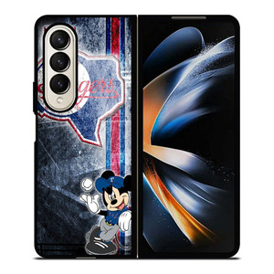 TEXAS RANGERS MICKEY MOUSE BASEBALL CLUB Samsung Galaxy Z Fold 4 Case Cover