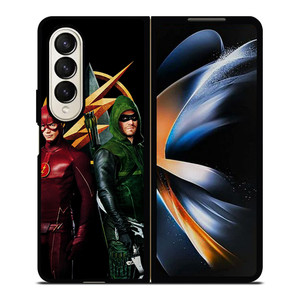 THE FLASH VS GREEN ARROW DC Samsung Galaxy Z Fold 4 Case Cover THE FLASH VS GREEN ARROW DC Samsung Galaxy Z Fold 4 Case Cover