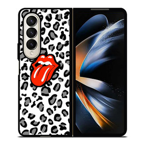 THE ROLLING STONES LEOPARD SKIN Samsung Galaxy Z Fold 4 Case Cover