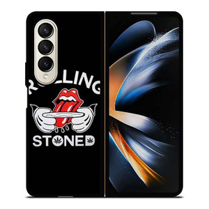 THE ROLLING STONES WEED LOGO Samsung Galaxy Z Fold 4 Case Cover