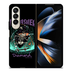 THRASHER DIAMOND SUPPLY CO Samsung Galaxy Z Fold 4 Case Cover THRASHER DIAMOND SUPPLY CO Samsung Galaxy Z Fold 4 Case Cover