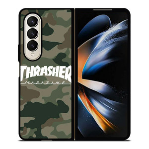 THRASHER SKATEBOARD MAGAZINE CAMO Samsung Galaxy Z Fold 4 Case Cover THRASHER SKATEBOARD MAGAZINE CAMO Samsung Galaxy Z Fold 4 Case Cover