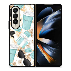 TIFFANY AND CO COLLAGE Samsung Galaxy Z Fold 4 Case Cover TIFFANY AND CO COLLAGE Samsung Galaxy Z Fold 4 Case Cover