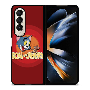 TOM AND JERRY ICON Samsung Galaxy Z Fold 4 Case Cover TOM AND JERRY ICON Samsung Galaxy Z Fold 4 Case Cover