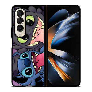 TOOTHLESS AND STITCH CARTOON Samsung Galaxy Z Fold 4 Case Cover