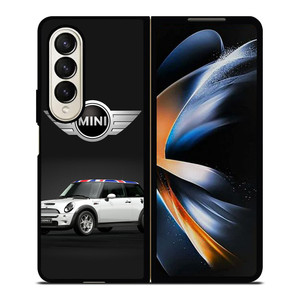 UNION JACK BLUE MINI COPER CAR Samsung Galaxy Z Fold 4 Case Cover