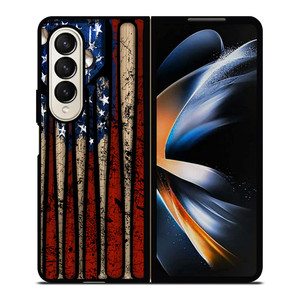 USA FLAG AMERICAN BASEBALL Samsung Galaxy Z Fold 4 Case Cover USA FLAG AMERICAN BASEBALL Samsung Galaxy Z Fold 4 Case Cover