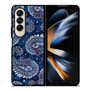 VERA BRADLEY BLUE PATTERN Samsung Galaxy Z Fold 4 Case Cover VERA BRADLEY BLUE PATTERN Samsung Galaxy Z Fold 4 Case Cover