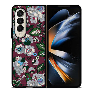 VERA BRADLEY BORDEAUX BLOOMS Samsung Galaxy Z Fold 4 Case Cover VERA BRADLEY BORDEAUX BLOOMS Samsung Galaxy Z Fold 4 Case Cover