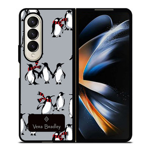 VERA BRADLEY PLAYFUL PENGUINS Samsung Galaxy Z Fold 4 Case Cover