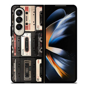VINTAGE MIXTAPE COLLAGE Samsung Galaxy Z Fold 4 Case Cover
