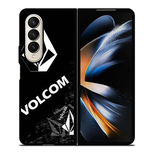 VOLCOM BLACK LOGO Samsung Galaxy Z Fold 4 Case Cover