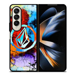 VOLCOM COLORFUL LOGO Samsung Galaxy Z Fold 4 Case Cover VOLCOM COLORFUL LOGO Samsung Galaxy Z Fold 4 Case Cover